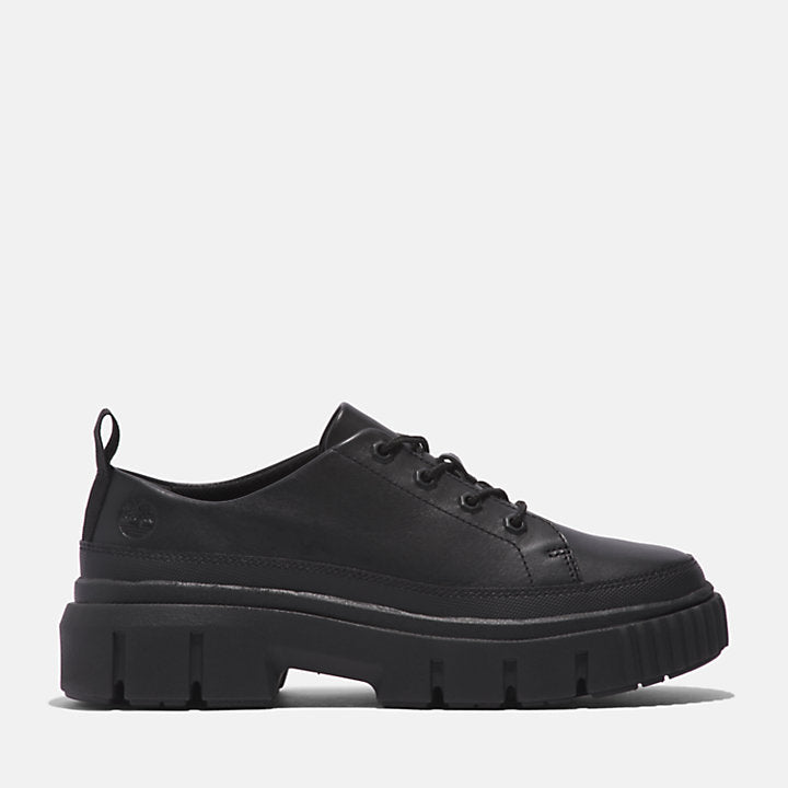 Black leather Timberland® Greyfield Lace-Up Brogue for Women. Premium black leather upper for durability and style. Brogue detailing for a touch of sophistication. Lace-up closure for fit