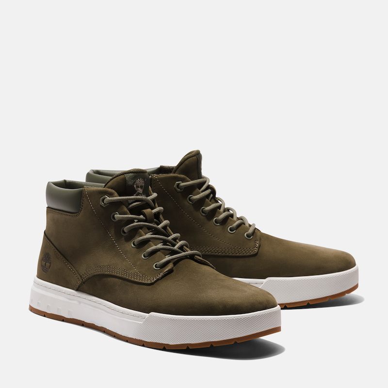 Timberland Maple Grove Leather Chukka For Men In Lichen Green