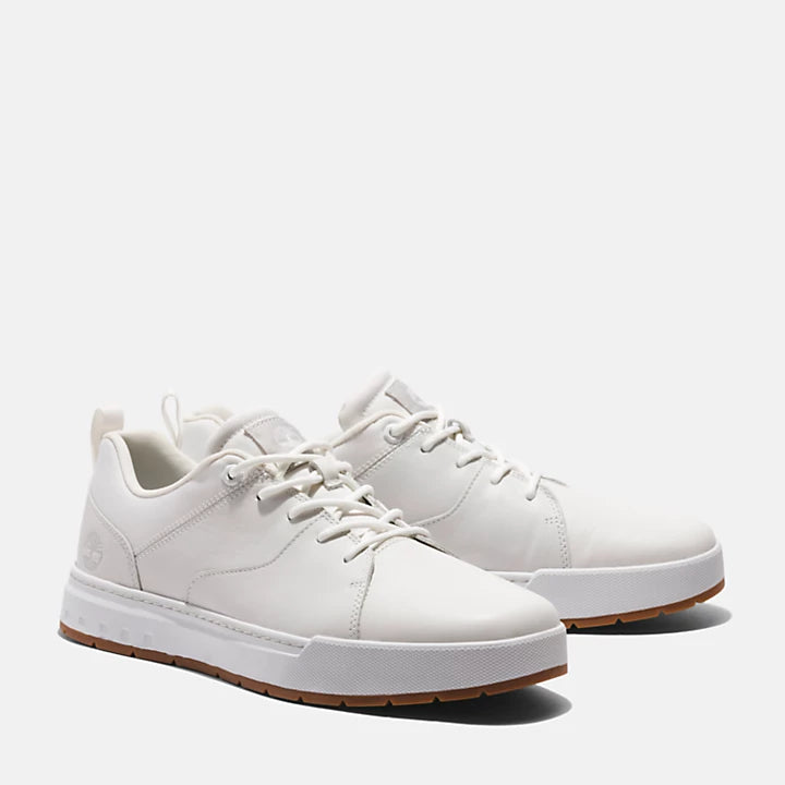 Timberland Maple Grove Leather Sneaker For Men In White