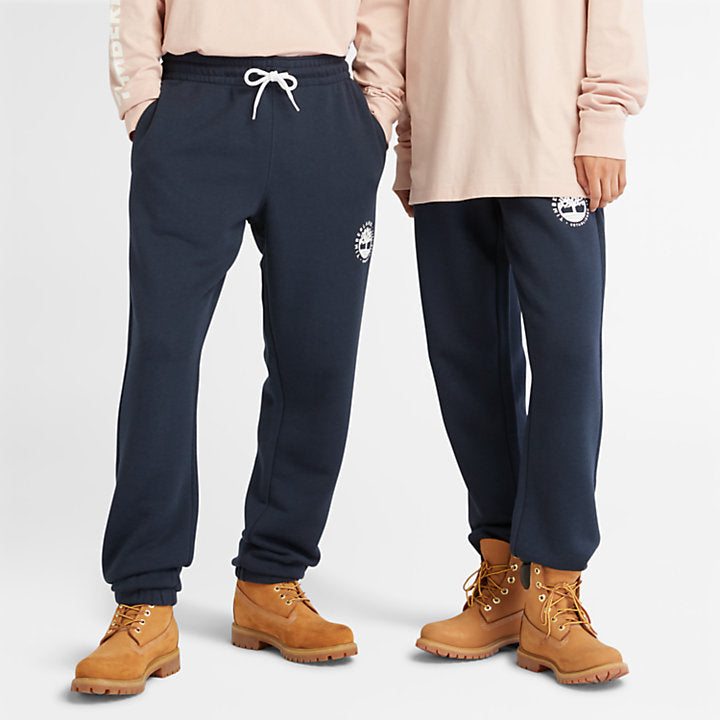 TIMBERLAND LUXE REFIBRA SWEATPANTS FOR ALL GENDER IN NAVY