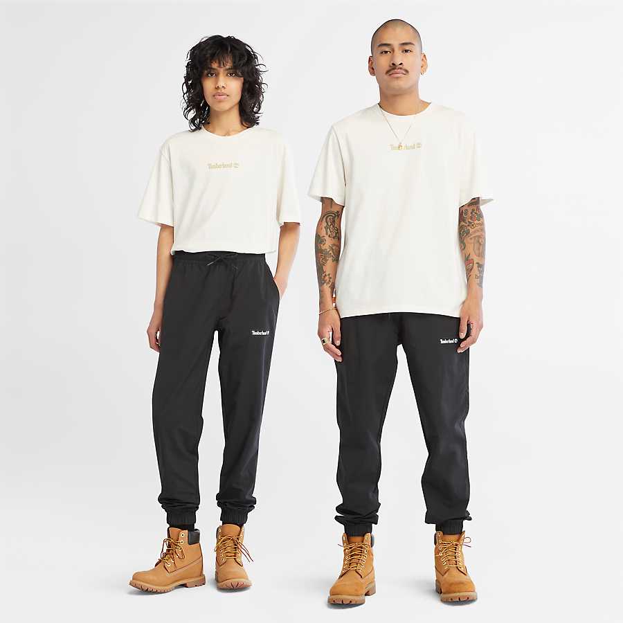 TIMBERLAND NYLON JOGGERS FOR ALL GENDER IN BLACK