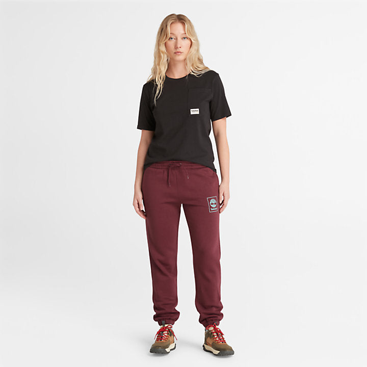 TIMBERLAND ANGLED POCKET T-SHIRT FOR WOMEN IN BLACK