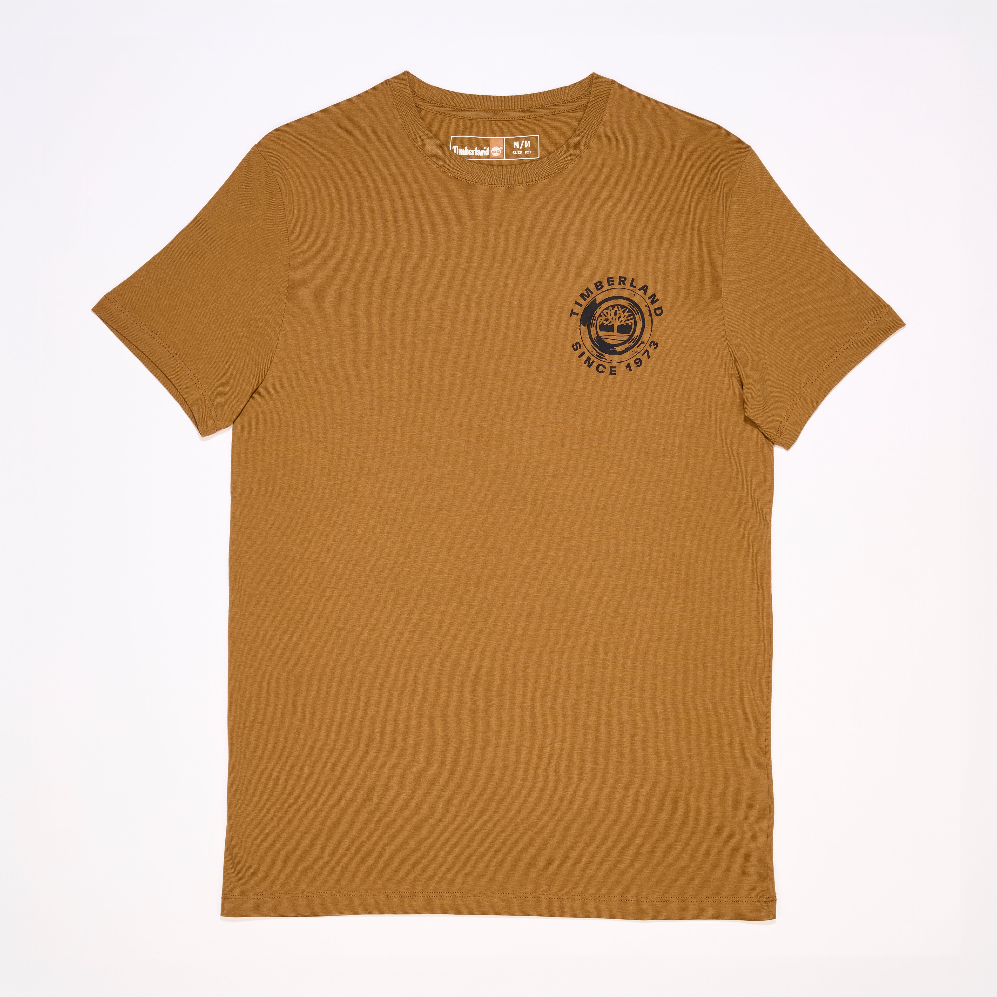 Rugged Logo Texture Short Sleeve T-Shirt For Men
