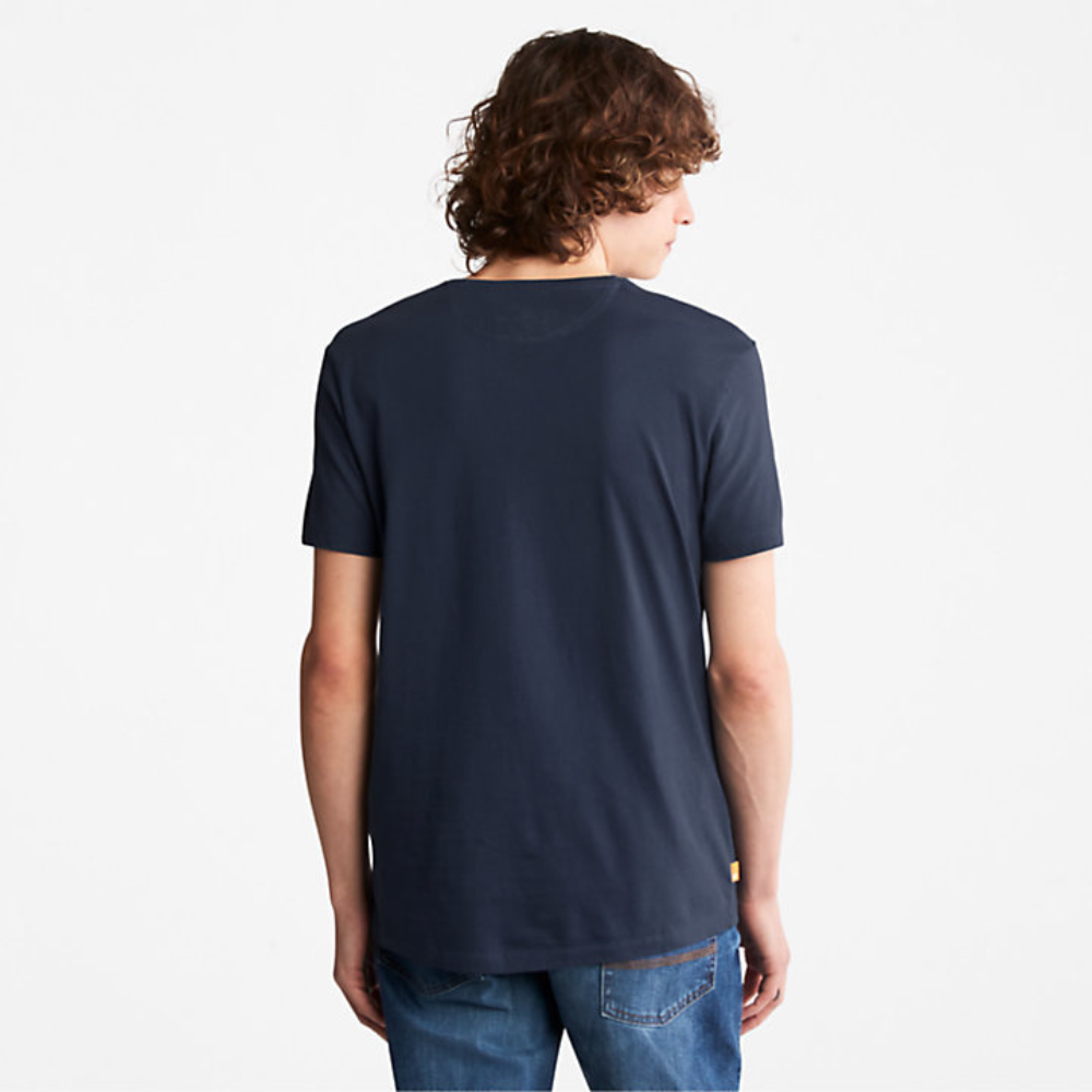 TIMBERLAND DUNSTAN RIVER V-NECK T-SHIRT FOR MEN IN NAVY