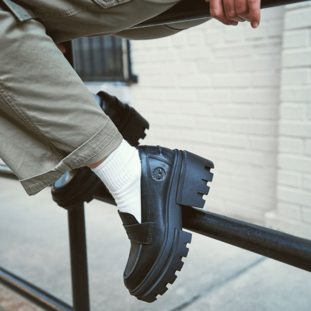 TIMBERLAND LOAFER PLATFORM FOR WOMEN IN BLACK