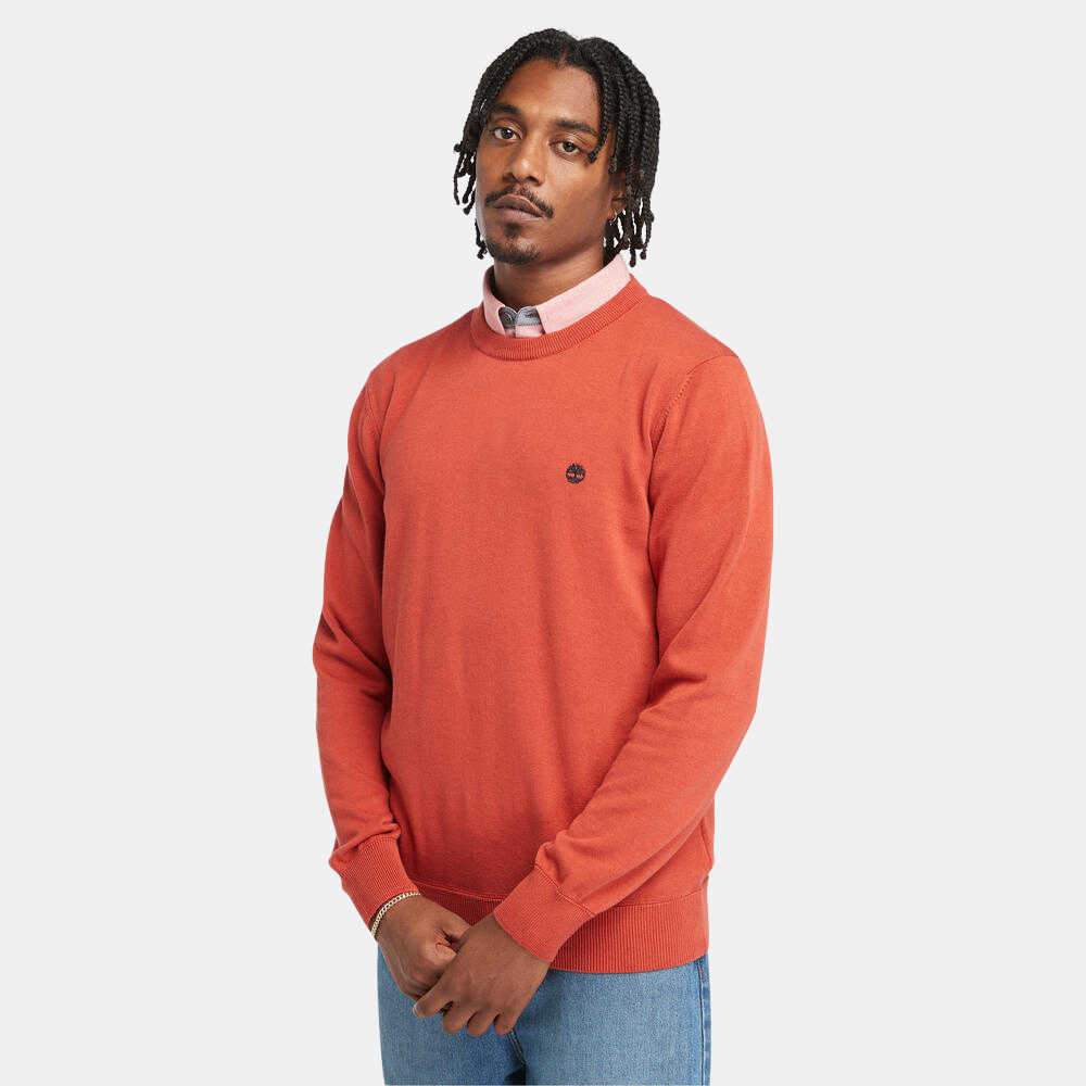 TIMBERLAND WILLIAMS RIVER CREWNECK SWEATER FOR MEN IN RED