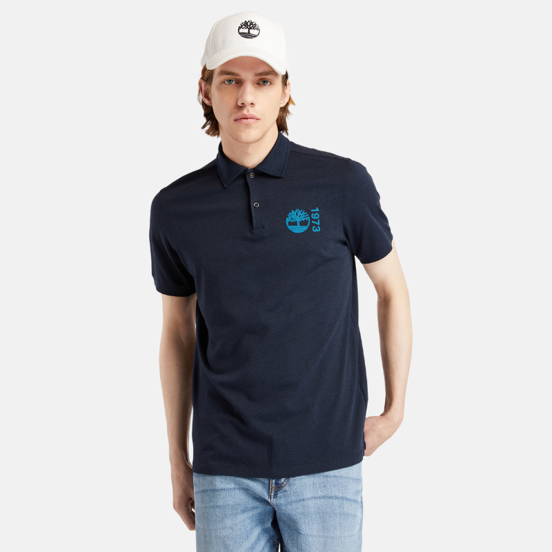 RE-COMFORT COMFORT POLO SHIRT FOR MEN IN NAVY