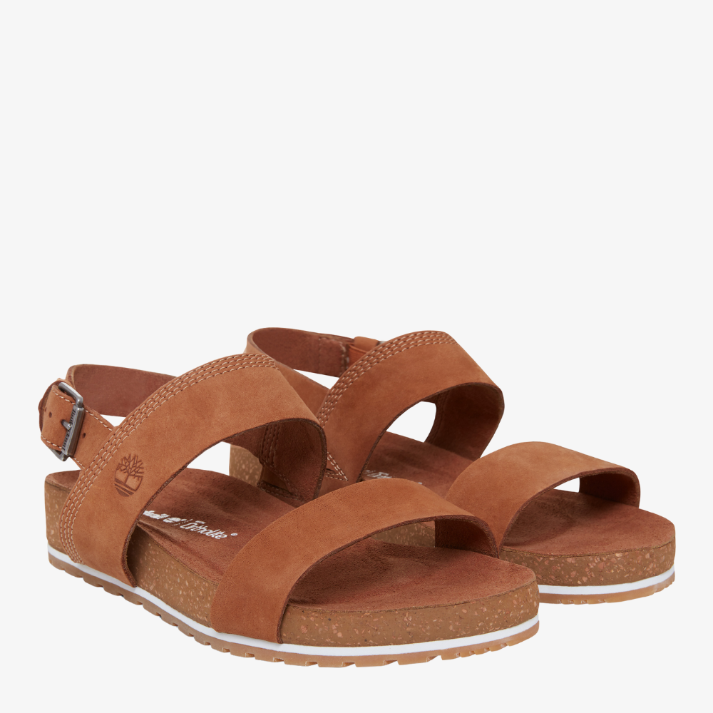 TIMBERLAND MALIBU WAVES 2-BAND SANDAL FOR WOMEN IN BROWN