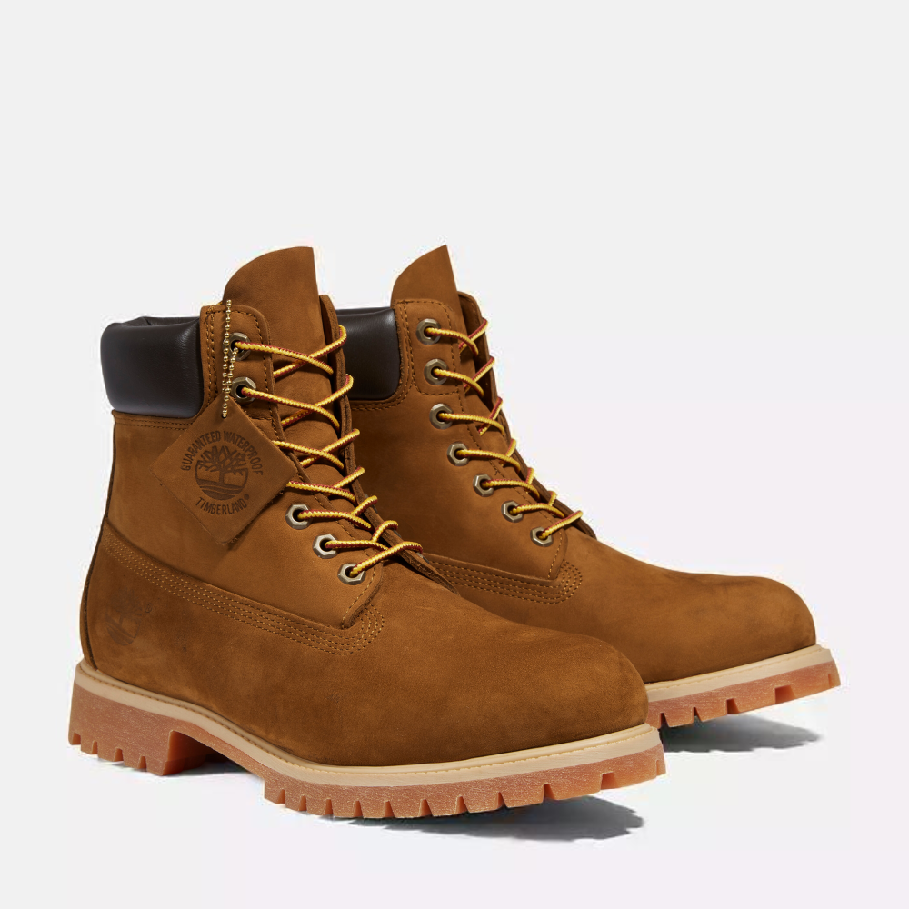 Timberland Premium 6-Inch Lace Up Waterproof Boot For Men In Wheat