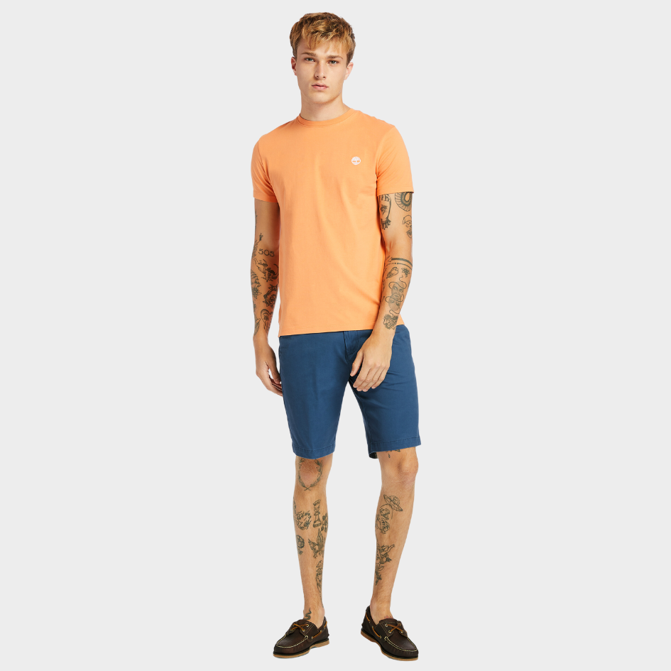 TIMBERLAND SQUAM LAKE STRETCH TWILL STRAIGHT SHORTS FOR MEN IN BLUE