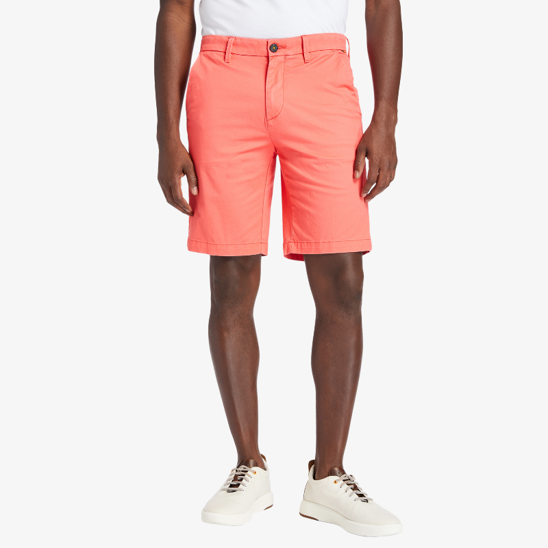 Squam Lake Stretch Twill Straight Shorts for Men in Pink
