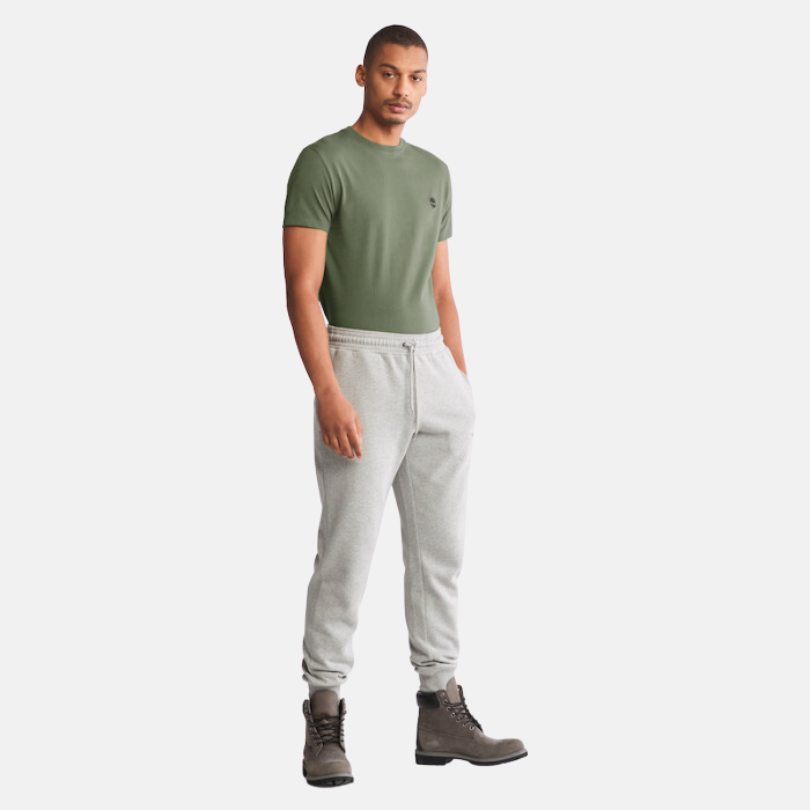 TIMBERLAND DUNSTAN RIVER SLIM- FIT  CREW NECK T-SHIRT FOR MEN IN ARMY GREEN