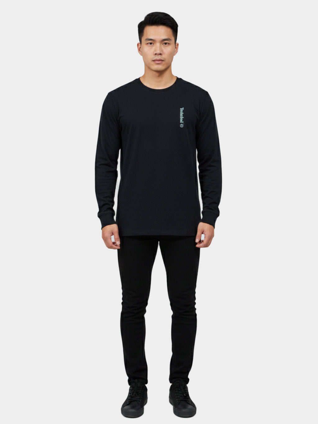'Illustrated Wood'' Long Sleeve Graphic T-Shirt For Men