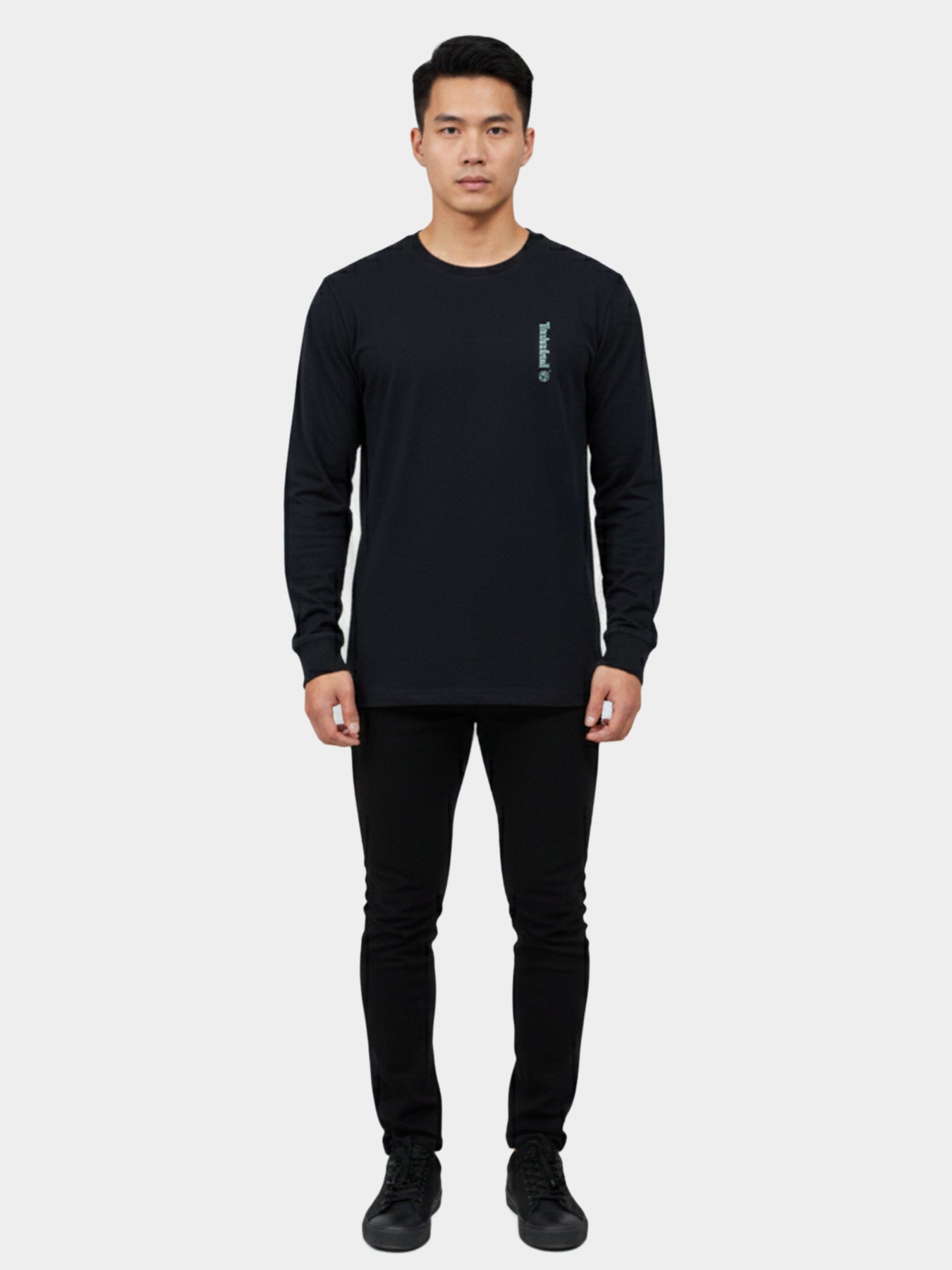 'Illustrated Wood'' Long Sleeve Graphic T-Shirt For Men