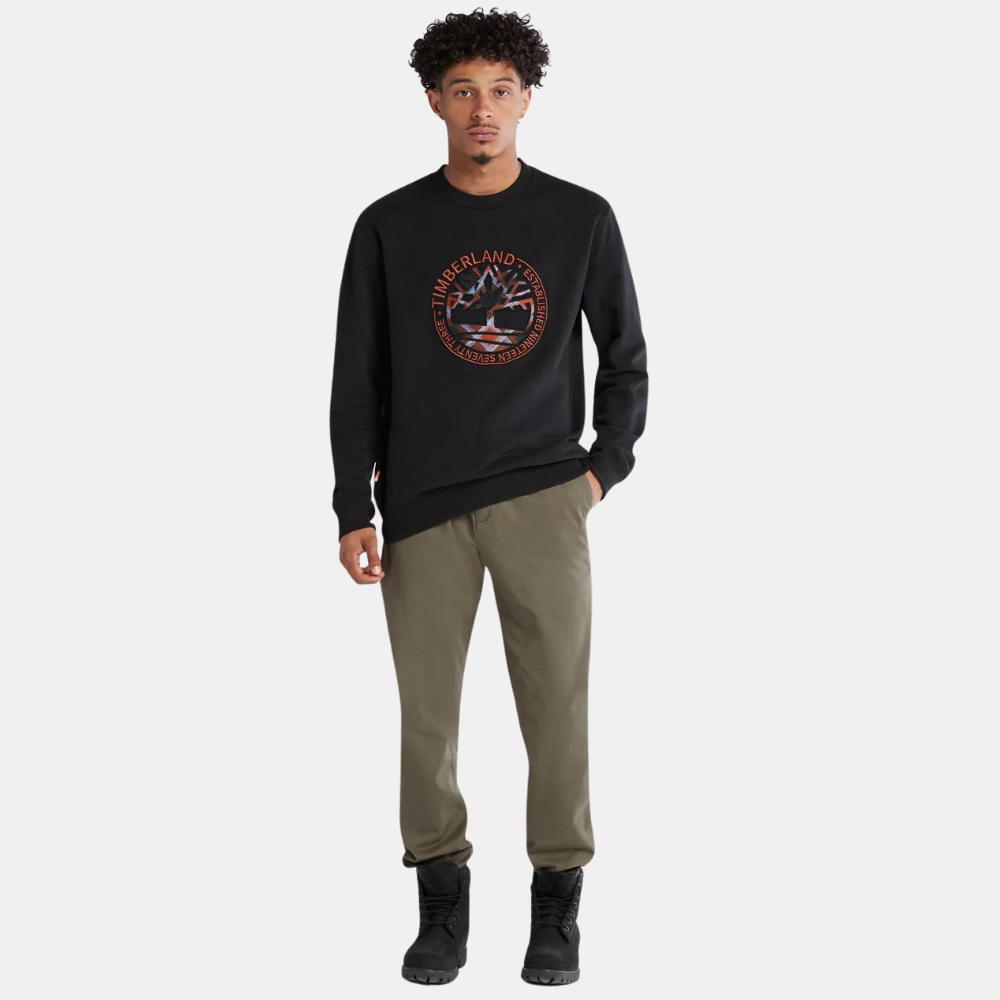 Little Cold River Logo Boucle Crewneck Sweater For Men