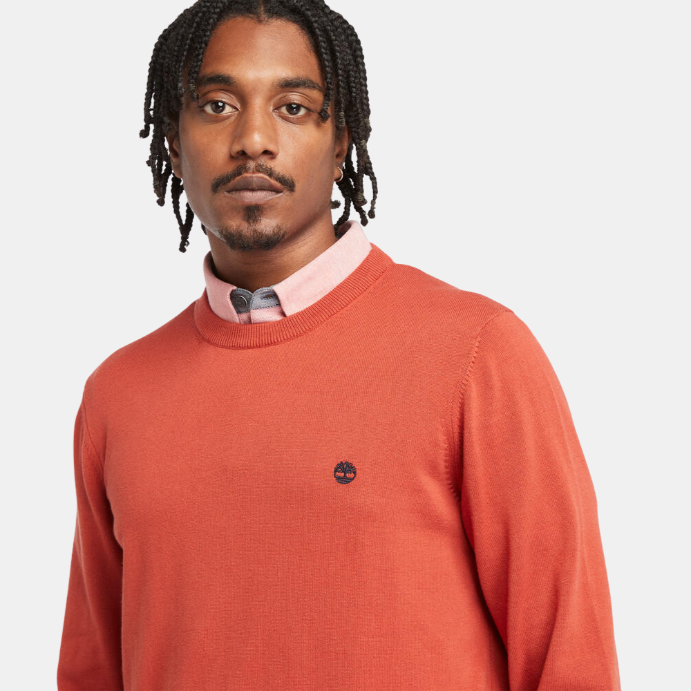 TIMBERLAND WILLIAMS RIVER CREWNECK SWEATER FOR MEN IN RED