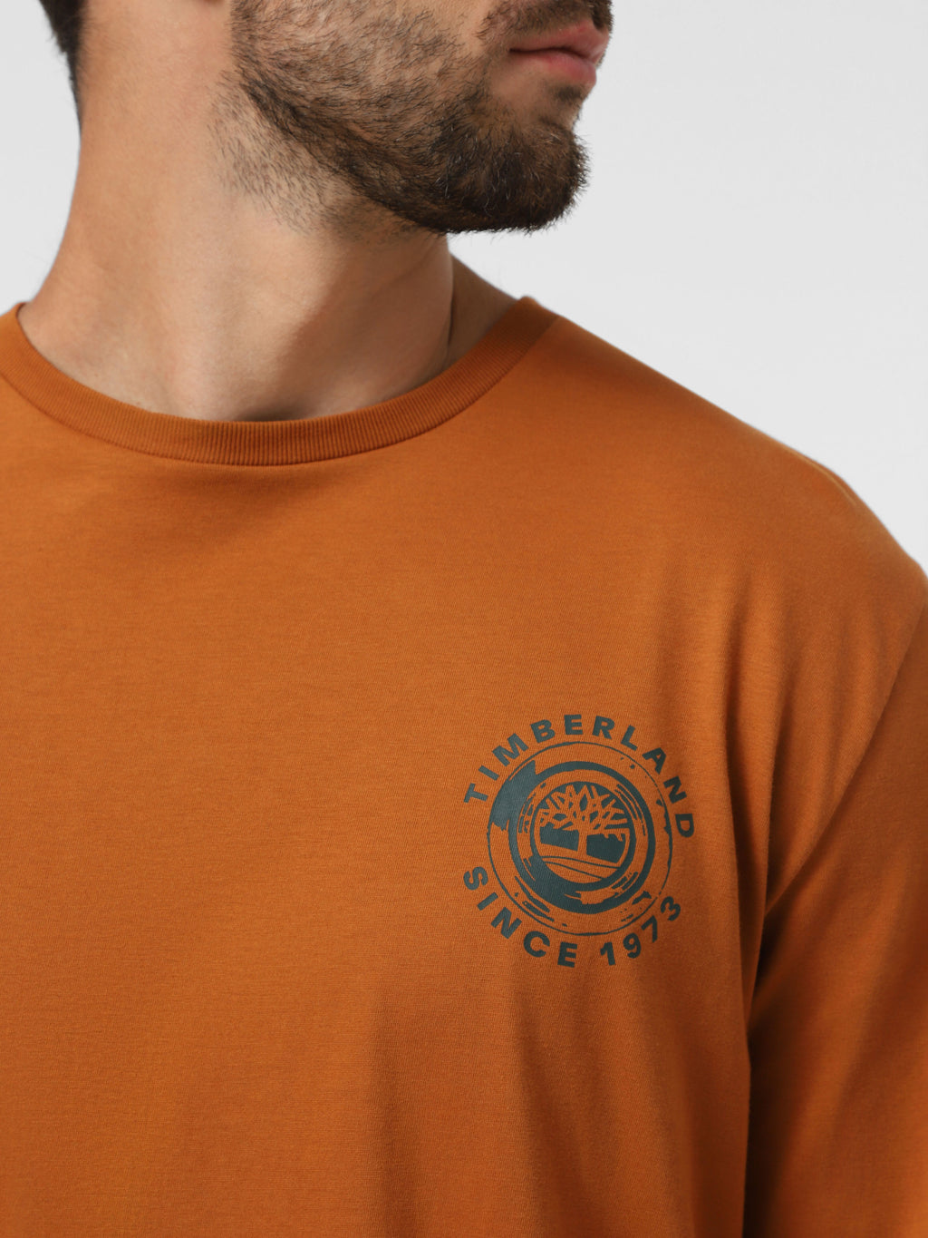 'Rugged Logo'' Long Sleeve Graphic T-Shirt For Men