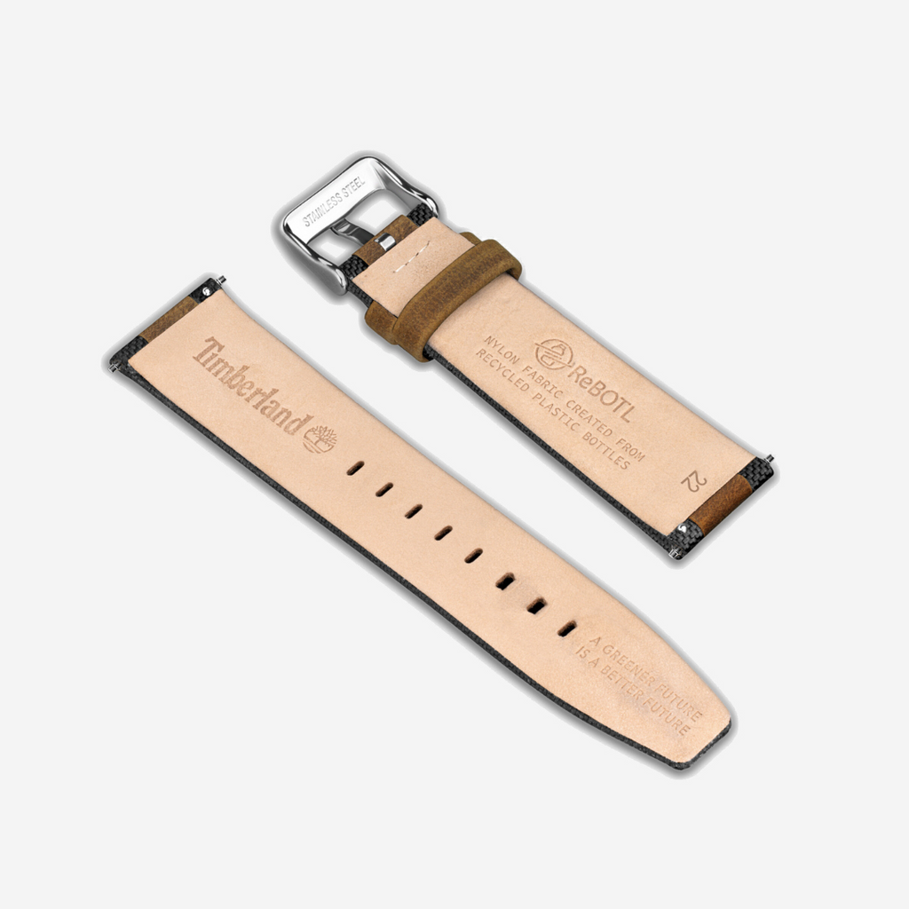 Upgrade your watch or smartwatch with a sustainable strap - introducing the new Timberland Arnett interchangeable strap