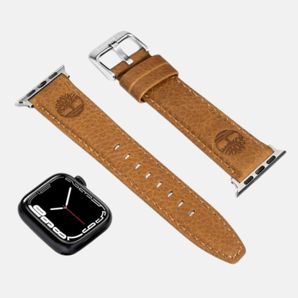 TimberlandÂ® Lacandon Watch Strap in Wheat Leather. Genuine leather construction for luxury and durability. Warm wheat color for versatile style. Padded design for comfort. Available in multiple widths (specify width when purchasing) for most watches. Buckle closure for easy attachment and secure fit. Elevates everyday timepieces and adds sophistication to any outfit.
