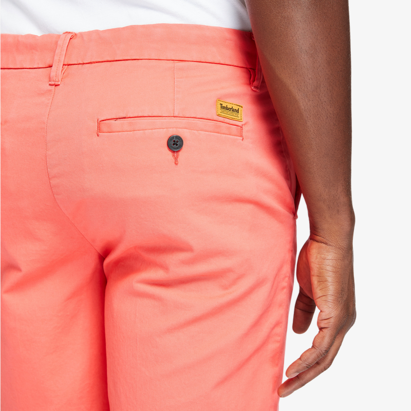 Squam Lake Stretch Twill Straight Shorts for Men in Pink