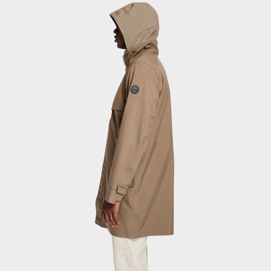 TIMBERLAND WATERPROOF TRAVEL PARKA FOR MEN IN BROWN