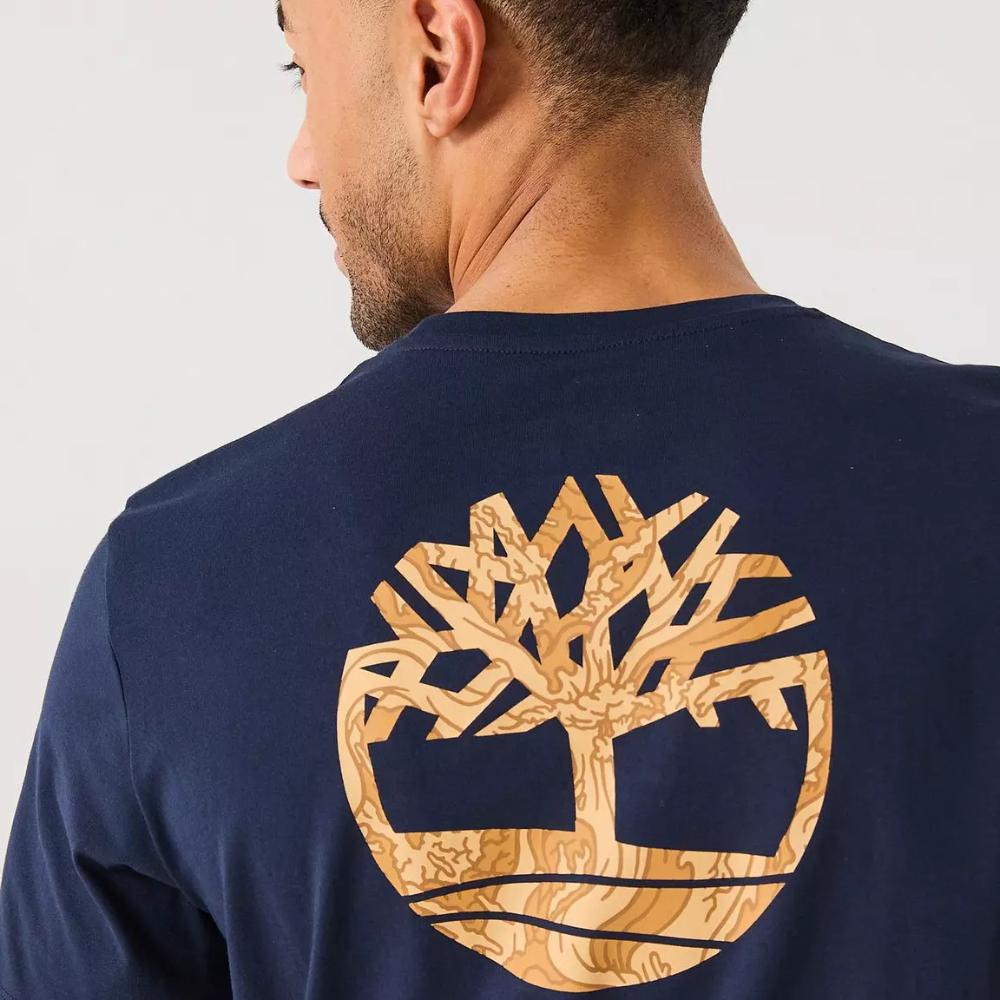 Kennebec River Back Camo Tree Logo Short Sleeve T-Shirt For Men