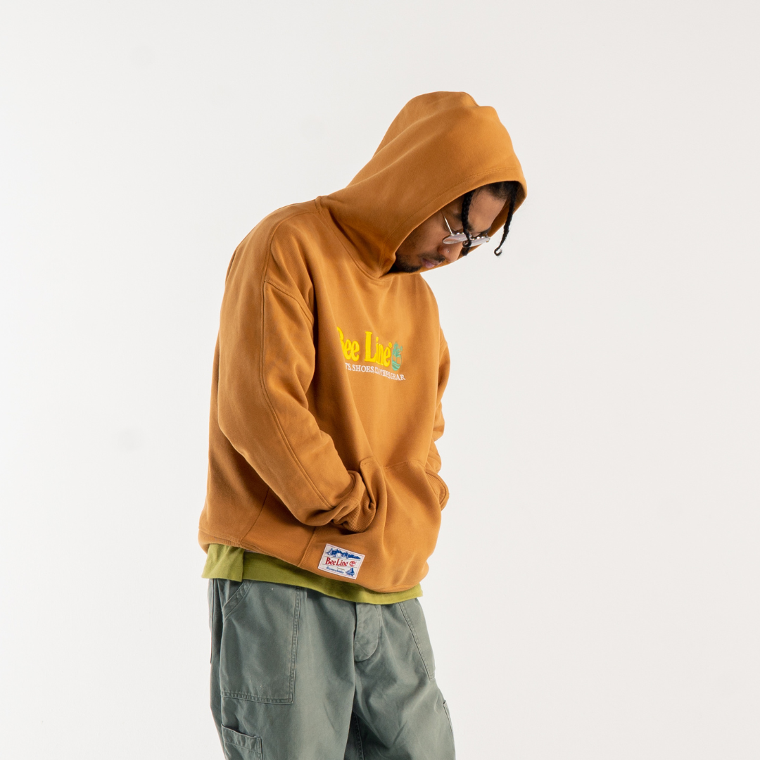 BEELINE LOGO HOODIE FOR MEN IN WHEAT