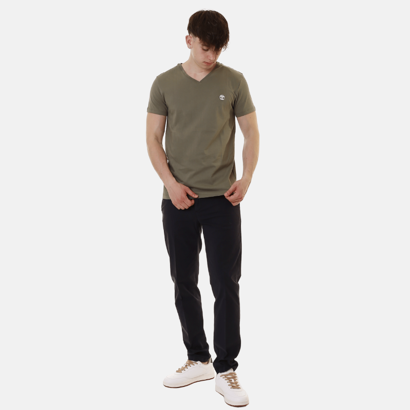 Dunstan River Slim Fit V-Neck T-Shirt For Men