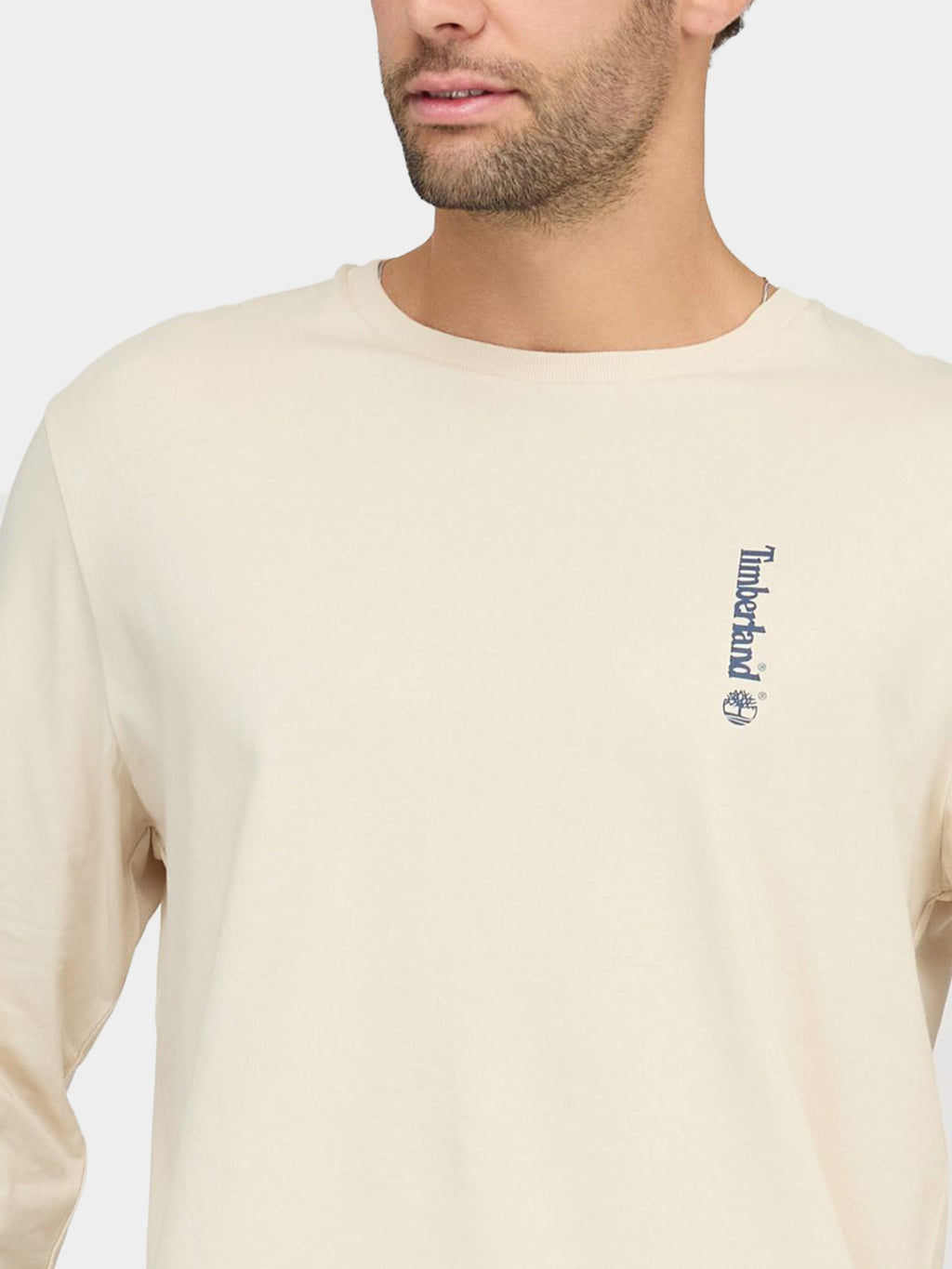 'Illustrated Wood'' Long Sleeve T-Shirt For Men