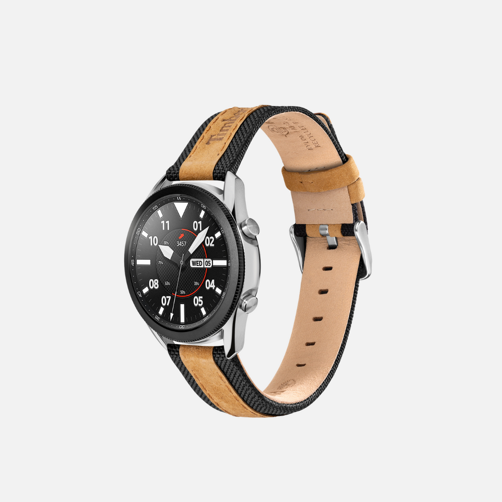 Timberland interchangeable watch strap.