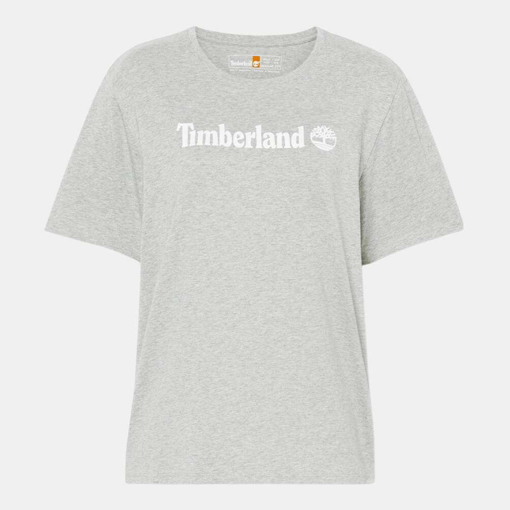 Timberland Northwood T-Shirt for Women in Grey. Grey t-shirt for women, crafted from high-quality materials for comfort. Designed for everyday wear with a stylish design and durable construction. Versatile for casual looks or layering.