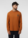 'Rugged Logo'' Long Sleeve Graphic T-Shirt For Men