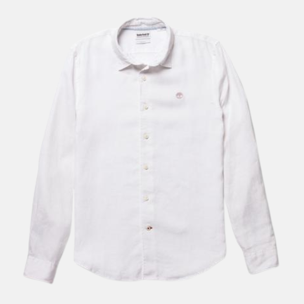 Mill River Slim Fit Linen Shirt For Men