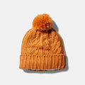 Autumn Woods Cable Premium Pom Beanie For Women