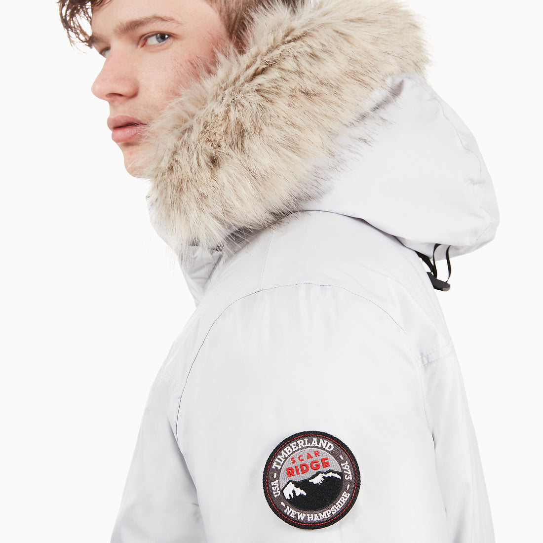 TIMBERLAND SCAR RIDGE EXPEDITION PARKA JACKET FOR MEN IN OFF-WHITE