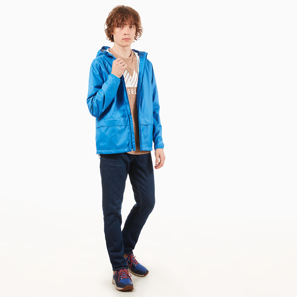 TIMBERLAND WATERPROOF WINDBREAKER FOR MEN IN BRIGHT BLUE