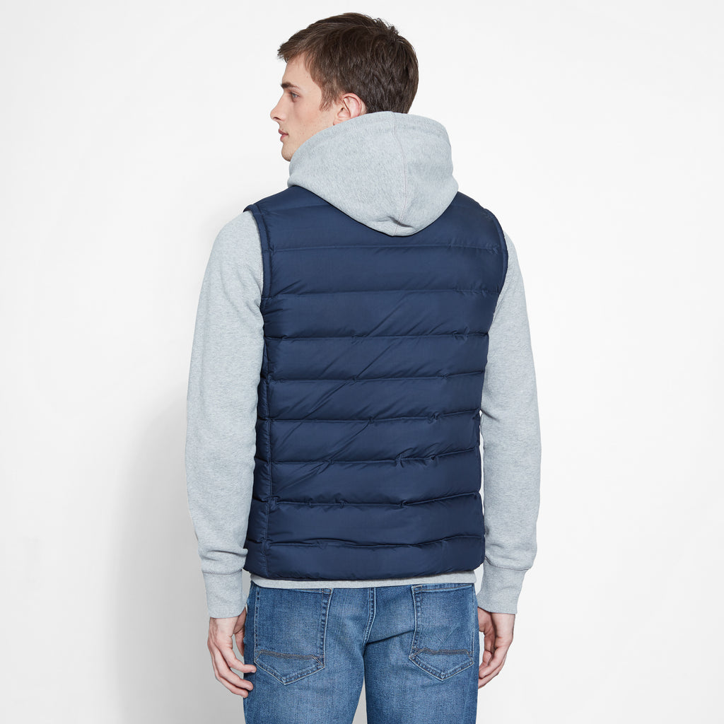 TIMBERLAND BEAR HEAD DOWN VEST FOR MEN IN NAVY