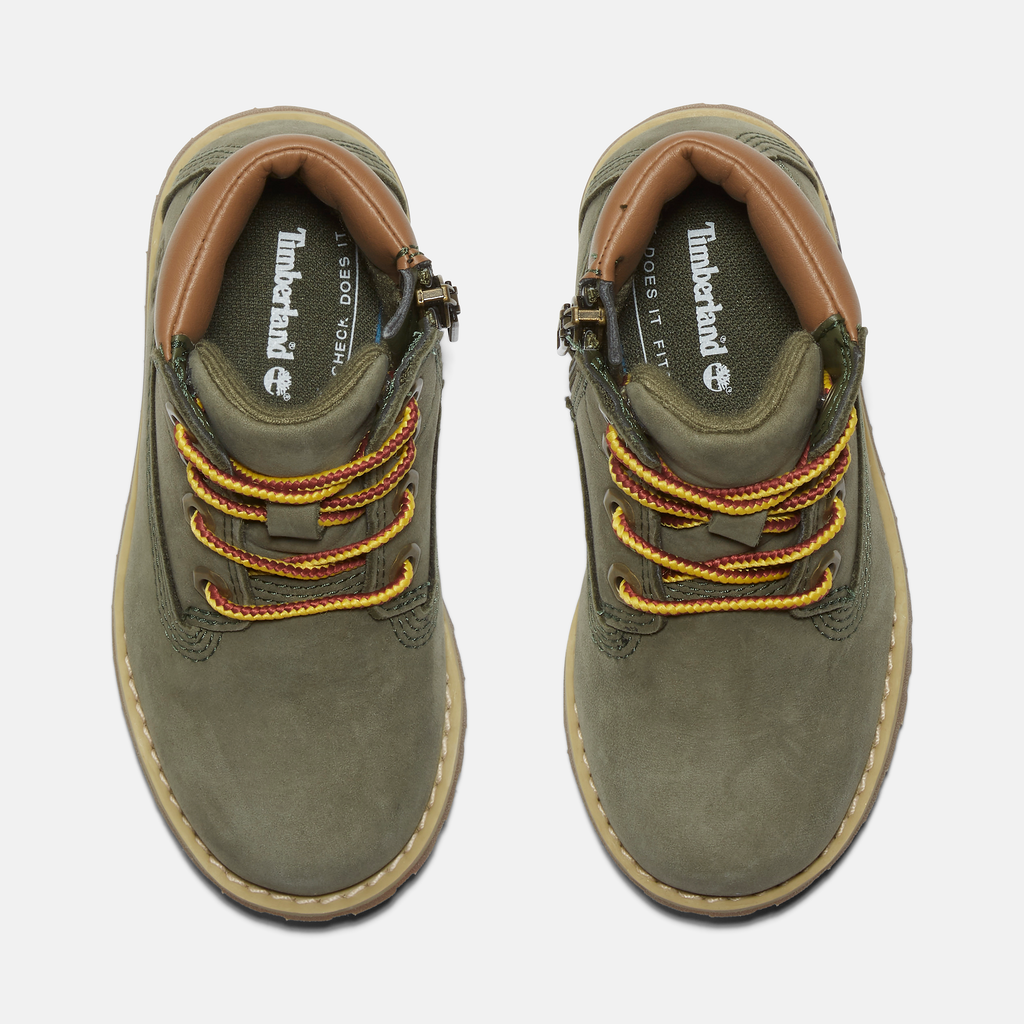 Pokey Pine Mid Lace Up With Zip Boot For Toddler