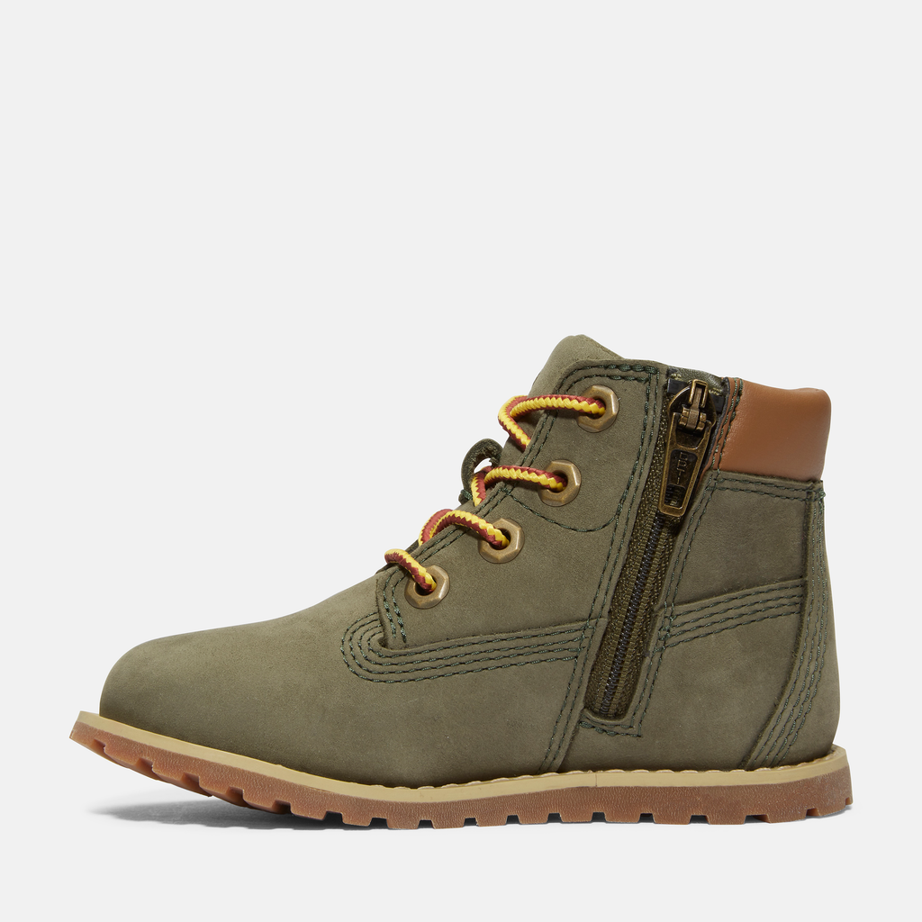 Pokey Pine Mid Lace Up With Zip Boot For Toddler