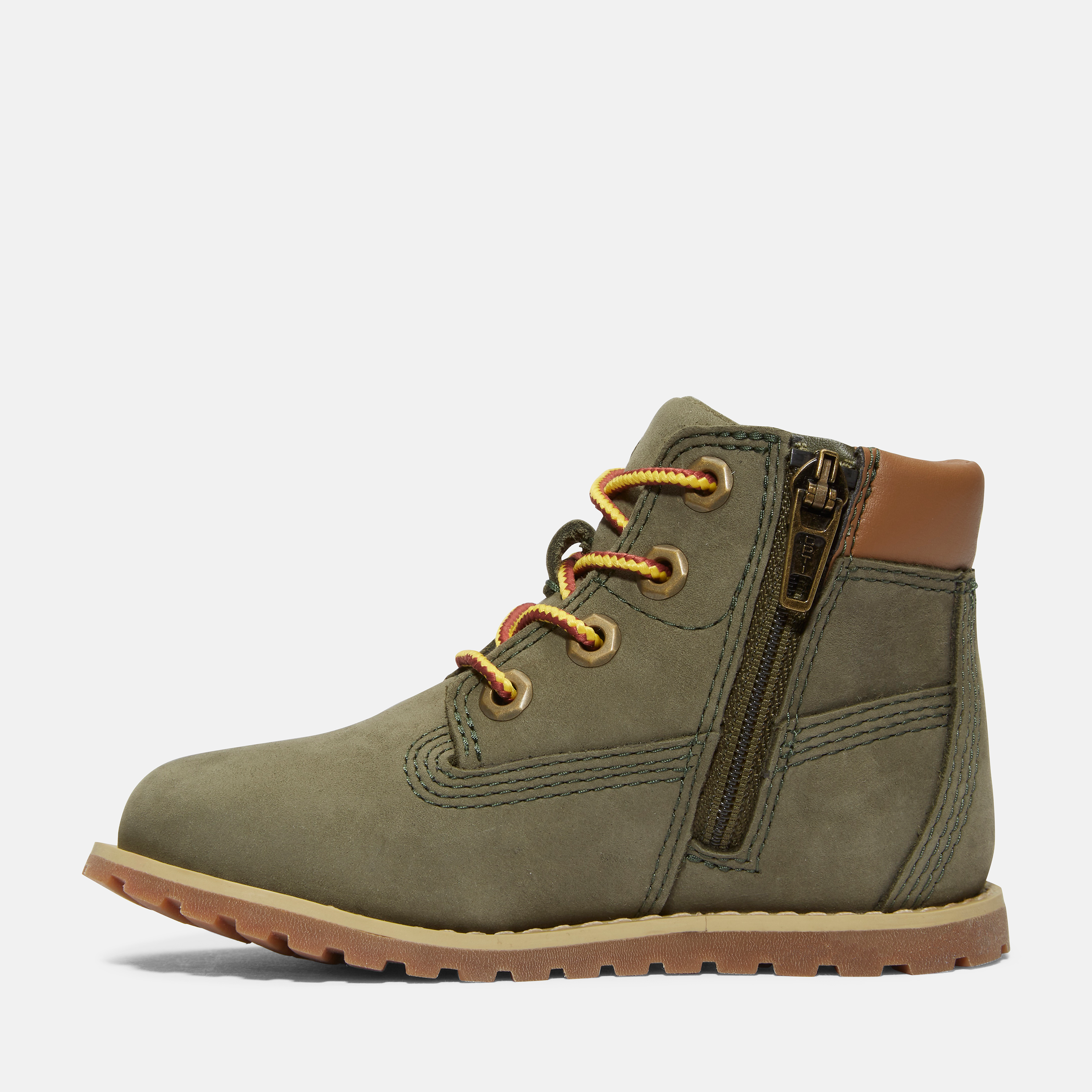 Pokey Pine Mid Lace Up With Zip Boot For Toddler