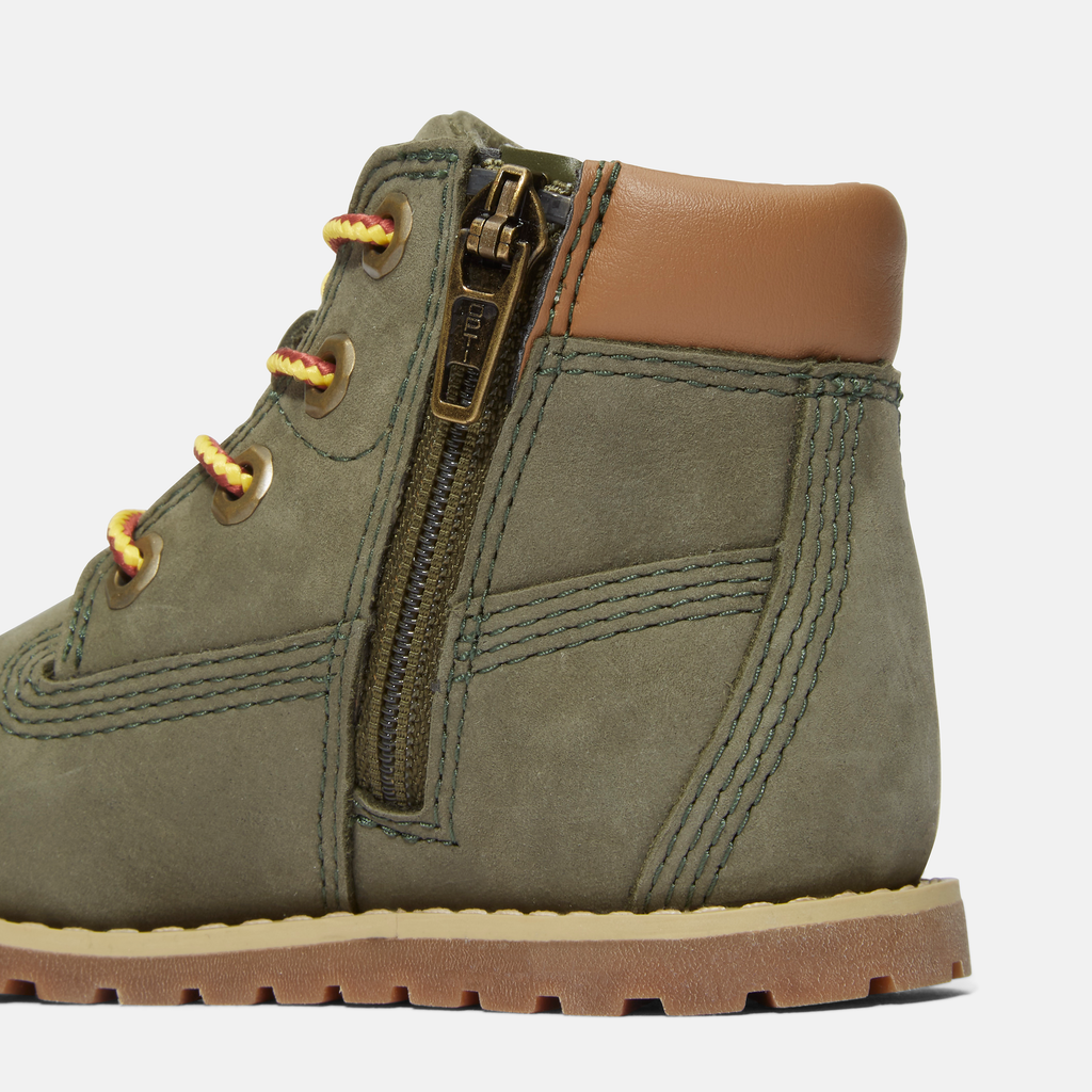 Pokey Pine Mid Lace Up With Zip Boot For Toddler