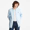 TIMBERLAND MILL RIVER ELEVATED OXFORD REGULAR FIT LONG SLEEVE SHIRT FOR MEN IN LIGHT BLUE