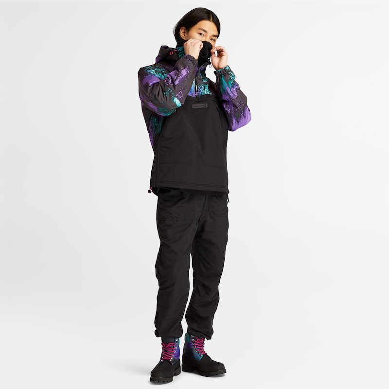 TIMBERLAND NORTHERN LIGHTS SKY PRINTED JACKET FOR MEN IN BLACK