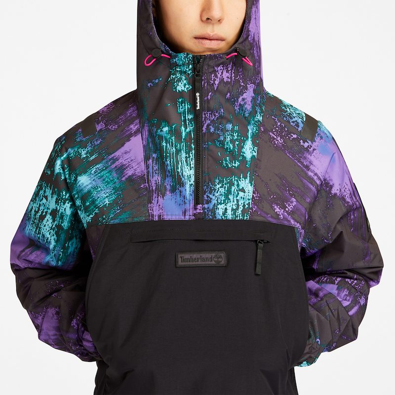 TIMBERLAND NORTHERN LIGHTS SKY PRINTED JACKET FOR MEN IN BLACK