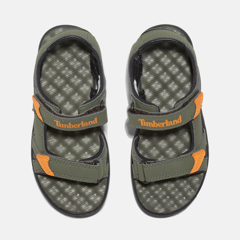 TIMBERLAND PERKINS ROW 2-STRAP SANDAL FOR YOUTH IN GREEN