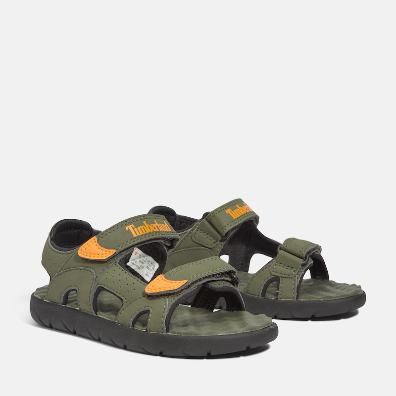 TIMBERLAND PERKINS ROW 2-STRAP SANDAL FOR YOUTH IN GREEN