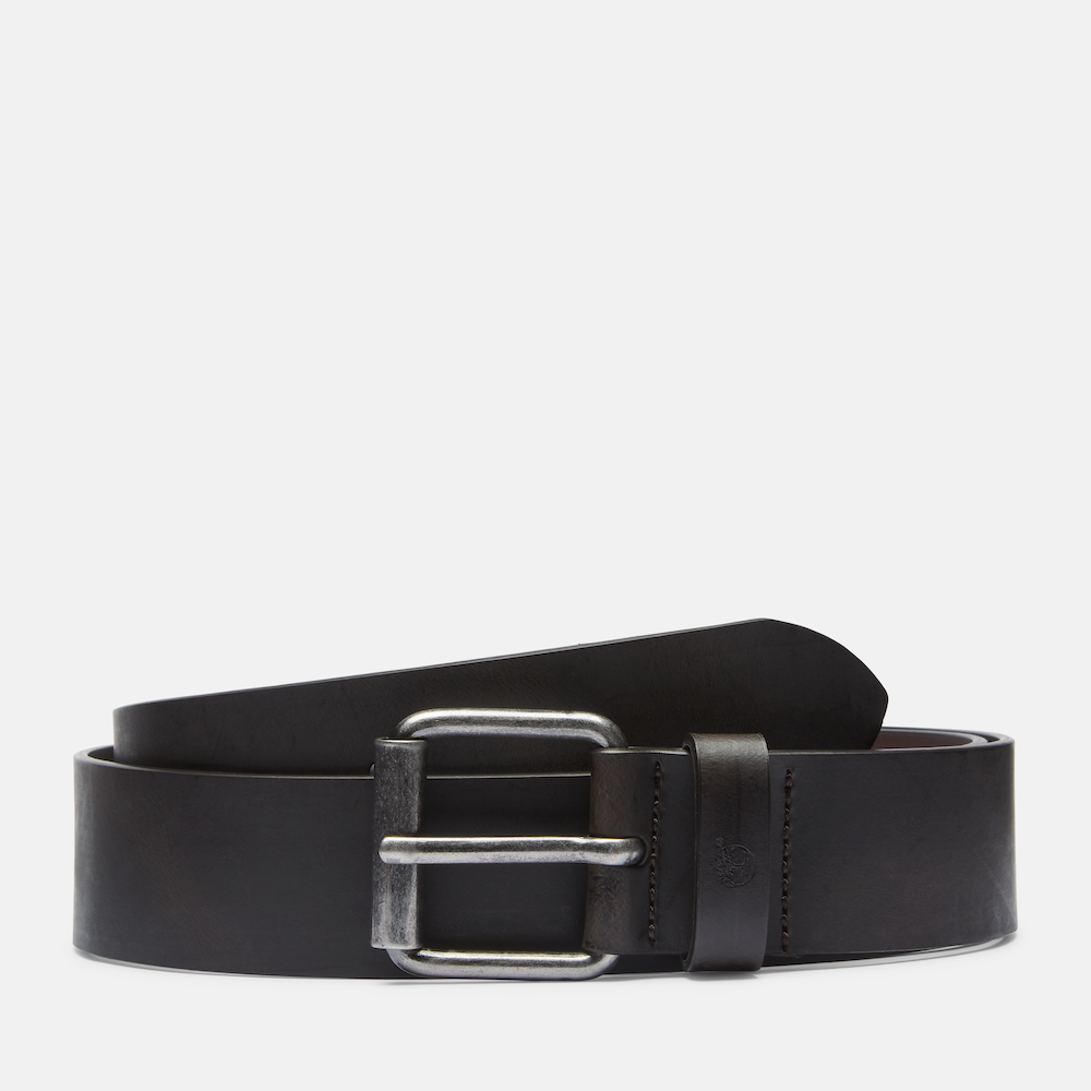 Dark brown Timberland® Recycled Leather Belt.  Recycled leather belt in dark brown for a sophisticated and eco-conscious look.  Classic design complements casual and dressy attire. Pairs well with jeans, chinos, or dress pants.