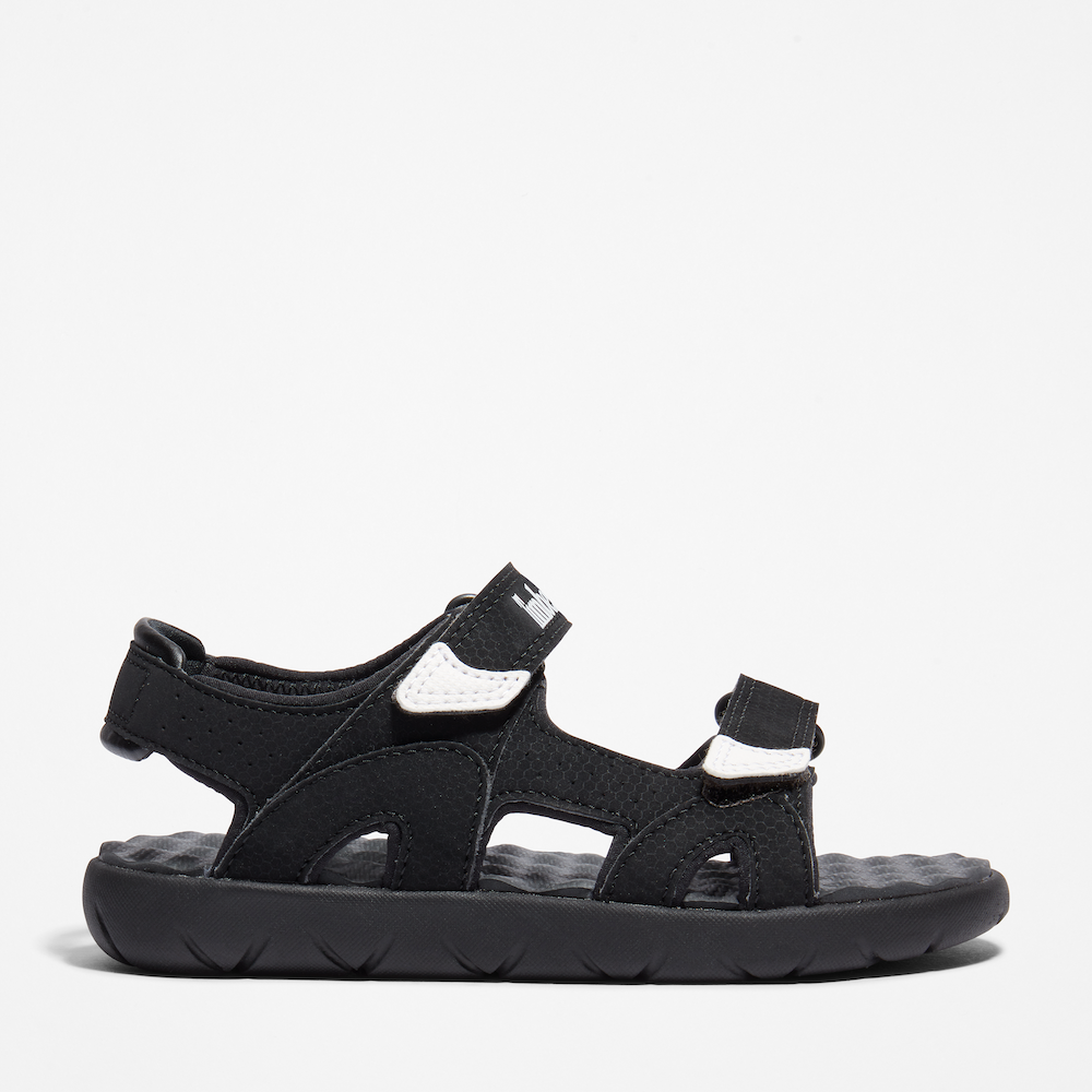 TIMBERLAND PERKINS ROW 2-STRAP SANDAL FOR JUNIOR IN BLACK