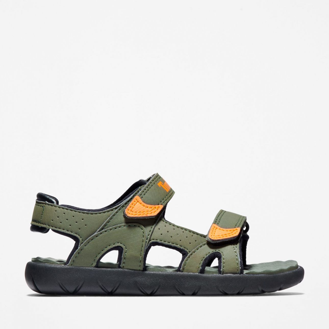 TIMBERLAND PERKINS ROW 2-STRAP SANDAL FOR TODDLER IN GREEN