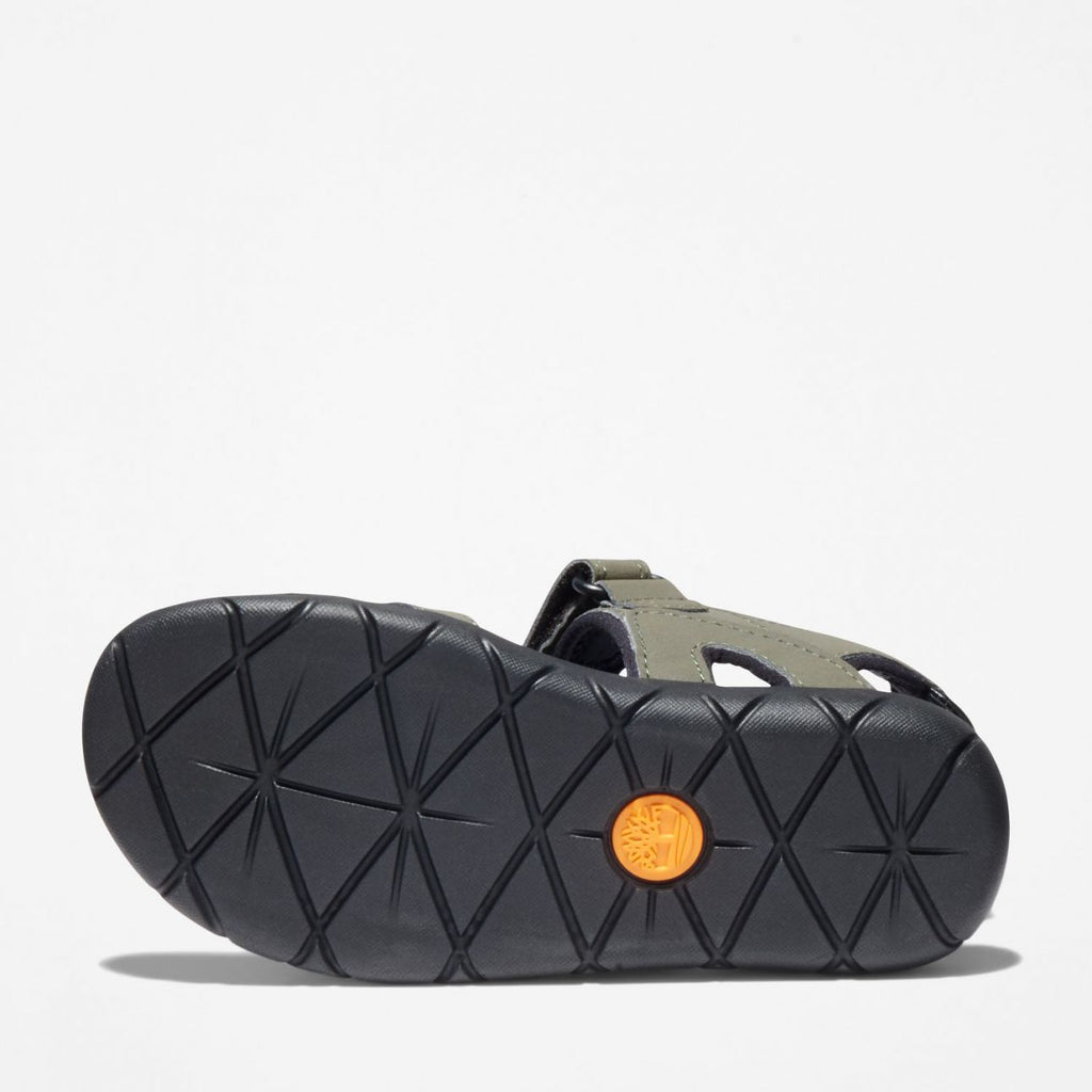 TIMBERLAND PERKINS ROW 2-STRAP SANDAL FOR TODDLER IN GREEN